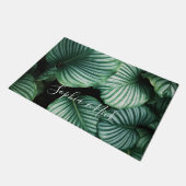 Classy Large Leaf Design, Jouw naam of tekst Deurmat (Schuin)