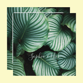 Classy Large Leaf Design, naam (namen), bericht