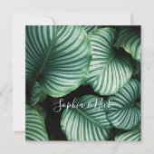 Classy Large Leaf Design, naam (namen), bericht (Voorkant)