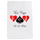 Classy Las Vegas bestemmings bruiloft gepersonalis Medium Cadeauzakje (Voorkant)