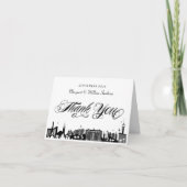 Classy Las Vegas Strip Skyline Bedankt Opmerking K (Voorkant)