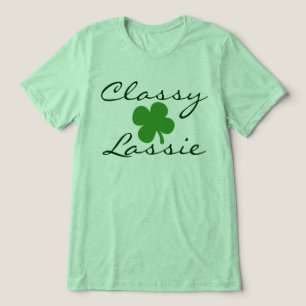 Classy Lassie Vrouwen St. Patrick's Day Tri-Blend Shirt