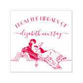 Classy  Leading Woman Custom Book Zelfinktende Stempel (Design)