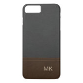 Classy Leather Kijk Mannen Monogram Case-Mate iPhone Case (Achterkant)