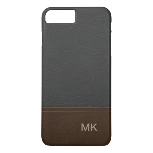 Classy Leather Kijk Mannen Monogram Case-Mate iPhone Case