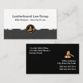 Classy Leather Look Attorney Visitekaartjes (Voorkant / Achterkant)