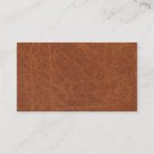 Classy Leather Texture Rustic Visitekaartje (Achterkant)