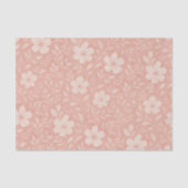 Classy Leaves Floral Art Pattern op Blush Pink Tissuepapier (Voorkant)