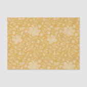 Classy Leaves Floral Art Pattern op okergeel Tissuepapier (Voorkant)