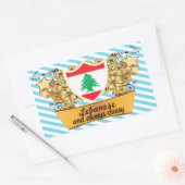 Classy Lebanese Rechthoekige Sticker (Envelop)