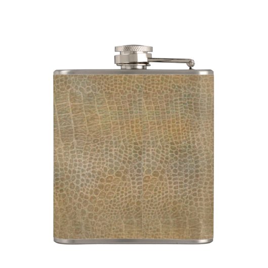 Classy lederen look mannelijk gepersonaliseerd No. Heupfles (Achterkant)