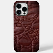 Classy lederen textuur Case-Mate iPhone case (Achterkant)