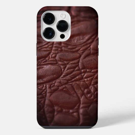 Classy lederen textuur iPhone hoesje (Achterkant)