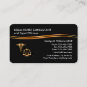 Classy Legal Nurse Practitioner Visitekaartje (Voorkant)
