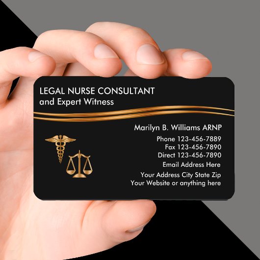 Classy Legal Nurse Practitioner Visitekaartje