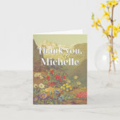 Classy, legant "Bedankt" Hartelijk dank Kaart (Gele Bloem)