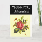 Classy, legant en respectabele Kaart "DANK U" (Voorkant)