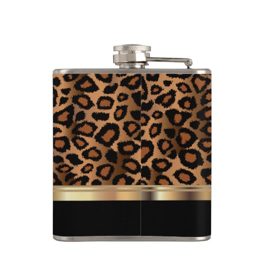 Classy Leopard Animal Print Heupfles (Achterkant)