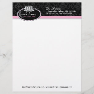 Classy Letterhead met Lotus Briefhoofd