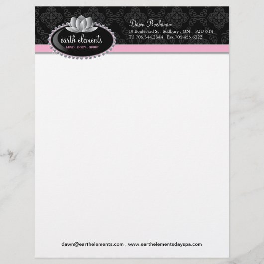 Classy Letterhead met Lotus Briefhoofd (Voorkant)