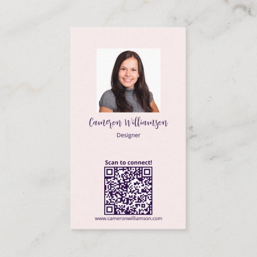 Classy Leuk om je te ontmoeten! Connect Social Visitekaartje (Achterkant)