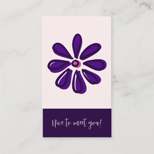 Classy Leuk om je te ontmoeten! Connect Social Visitekaartje (Voorkant)