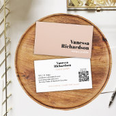 Classy Lichtroze Moderne Minimalistische Notaris Q Visitekaartje