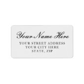 Classy Light Silver Return Address Labels (Voorkant)