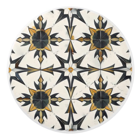Classy Light Tegel Pattern Keramische Knop (Voorkant)