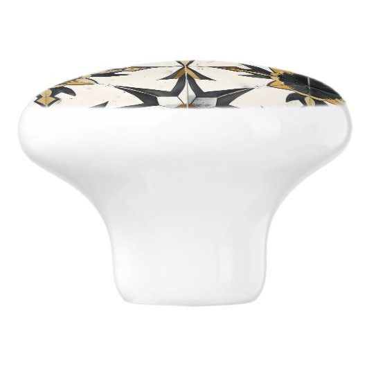 Classy Light Tegel Pattern Keramische Knop (Zijkant)