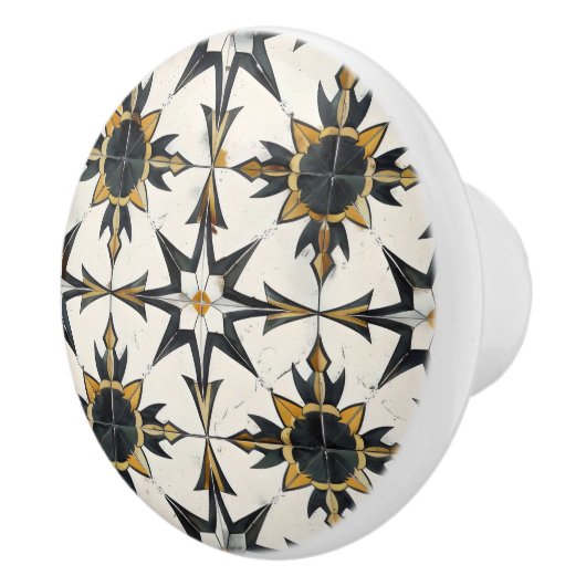 Classy Light Tegel Pattern Keramische Knop (Rechts)