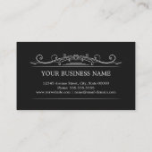 Classy  Lijst - Eenvoudig elegant Visitekaartje (Achterkant)