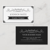 Classy  Lijst - Eenvoudig elegant Visitekaartje (Voorkant / Achterkant)