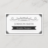 Classy  Lijst - Eenvoudig elegant Visitekaartje (Voorkant)