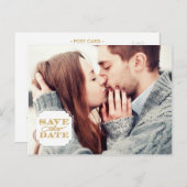 Classy Lijst Save the Date Briefkaart (Voorkant / Achterkant)