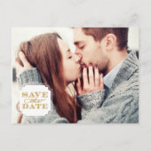 Classy Lijst Save the Date Briefkaart (Voorkant)