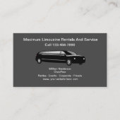 Classy Limousine Chauffeur Service Visitekaartje (Voorkant)