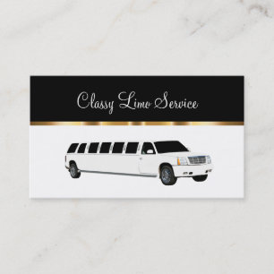 Classy Limousine Rental Driver Visitekaartje