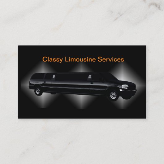 Classy Limousine Service Chauffeur Visitekaartjes (Voorkant)