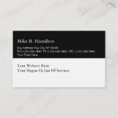 Classy Linen Business Professional-Visitekaartjes Visitekaartje (Achterkant)