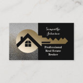Classy Linen Gold Key Real Estate Visitekaartje (Voorkant)