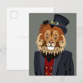Classy Lion Briefkaart (Voorkant / Achterkant)