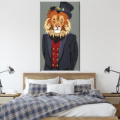 Classy Lion Canvas Afdruk (Insitu (Slaapkamer))
