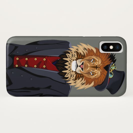 Classy Lion Case-Mate iPhone Case (Achterkant (horizontaal))