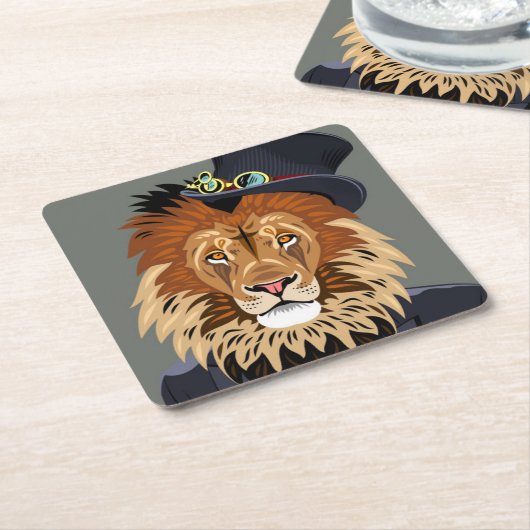 Classy Lion Kartonnen Onderzetters (Schuin)