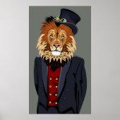 Classy Lion Poster (Voorkant)