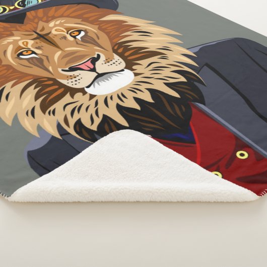 Classy Lion Sherpa Deken (3/4)