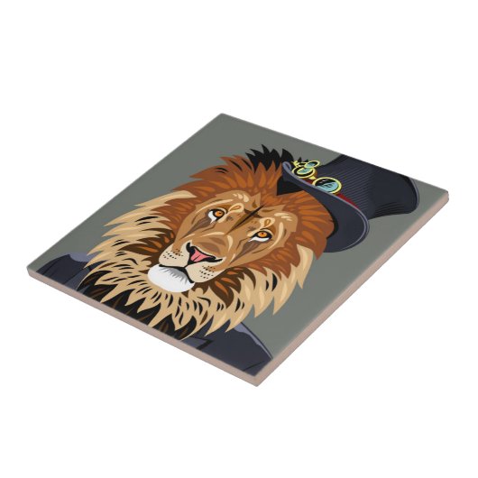 Classy Lion Tegeltje (Zijkant)