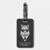 Classy Llama | Jouw namen toevoegen Bagagelabel (Achterkant verticaal)