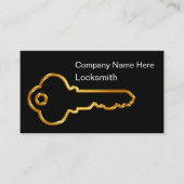 Classy Locksmith Modern Business Cards Visitekaartje (Voorkant)